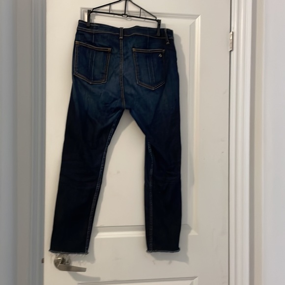 Rag &Bone Denny High Rise Skinny Cropped Dark Wash Ankle Jeans size 30 - Picture 2 of 9